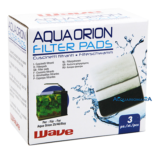 Wave Aqua Orion Filter Pads per Aqua Orion 25/40/Bay 3pz