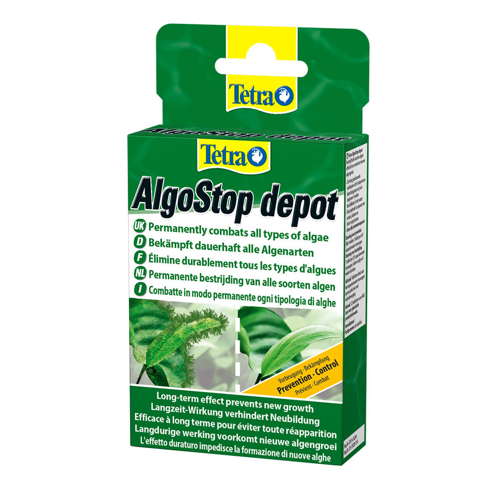 Tetra AlgoStop Depot Antialghe contro Alghe a pennello e filamentose 12 Tabs