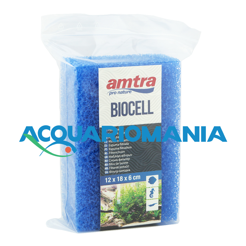 Amtra Biocell Spugna filtrante grana grossa 12X18X6cm
