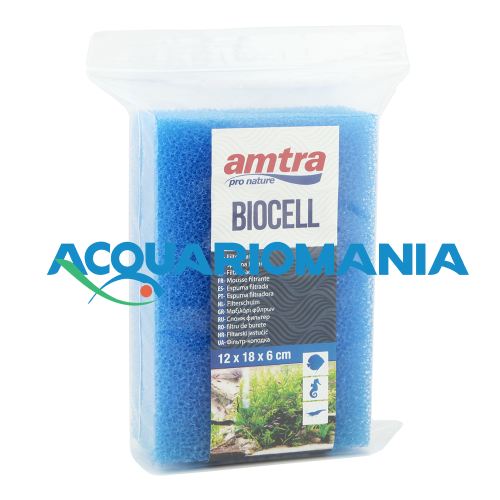 Amtra Biocell Spugna filtrante grana media 12X18X6cm