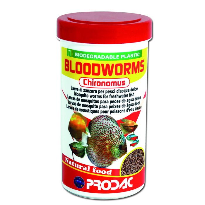 Prodac Bloodworms Chironomus Larve rosse di zanzara liofilizzate 100ml 7g