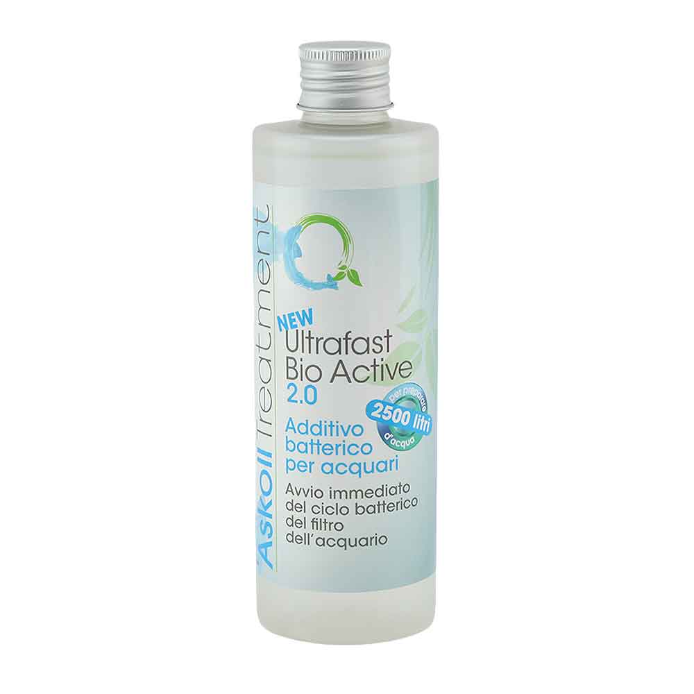 Askoll New UltraFast Bio Active 2.0 Additivo Batterico per acquari 250ml fino a 2500Lt