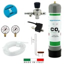 Acquariomania Impianto CO2 Minor 2 Pro Bombola 600g Riduttore Elettrovalvola Atomizzatore Twinstar Manometri e Tubo