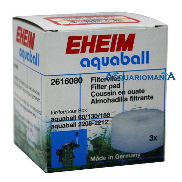 Eheim 2616080 Spugne per Filtri Aquaball  60 130 180 3 pz
