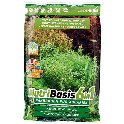 Dennerle NutriBasis 6 in 1 fondo fertile 9.6Kg per acquari 160-250lt fino a 100cm