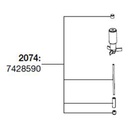 Eheim 7428590 Alberino e gommini per Filtro 2072 2074 2076 2078