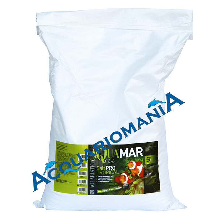 AquaMar Salt Pro Tropical Sale per Acquari marini sacco 20kg circa 600 Litri