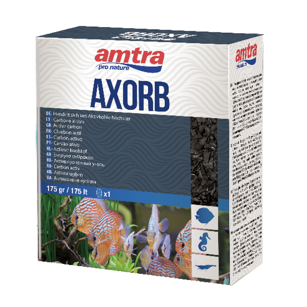 Amtra Axorb Carbone Attivo 1 busta da 175g per 175 litri circa