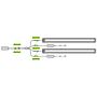Juwel HeliaLux Splitter Led 2 canali per controllare 2 Barre HeliaLux