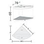 Juwel Acquario Trigon 190 Litri LED Faggio mis. 98,5x70x60H cm