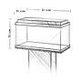 Juwel Acquario Primo 60 Led Nero - 57 Litri mis. 61x31x37H cm