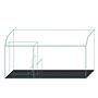 Blau Aquaristic Acquario Gran Cubic 540lt con Supporto bianco, Sump, Internal Overflow 152x60x60h cm