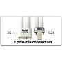 Blau Aquaristic Lampada PL Blu/Blu 24W attacco G11 (4 PIN)