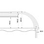 Gnc Bridge 1 Supporto per Plafoniera BluRay per Vasche da 60 a 90cm