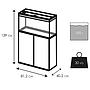 Ciano Aquarium Emotions Pro 80 Mystic Acquario Filtro Interno 81,2x40,2x56h cm 145lt