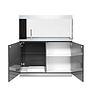 Oase HighLine Room Divider Acquario con Supporto Nero 302 litri