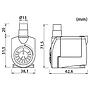 Newa Jet 600 Pompa regolabile da 250 a 550 l/h