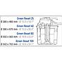 Sicce Green Reset 100l Filtro bidone da laghetto con 2X25W UV-C