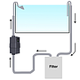 Chihiros Heater Pro Riscaldatore per Filtri esterni 12/16mm 10/1000W