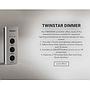 Twinstar G Line Lampada a Led Acqua Dolce Impermeabile 22W 48-80cm