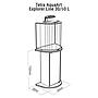 Tetra Mobile Supporto Aquaart Explorer 30/60 Litri bianco 36,2x54,4x73,2h cm