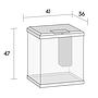 Juwel Acquario Vio Cube 54 Litri LED Nero 41x36x47H cm