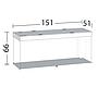 Juwel Acquario Rio 450 Litri LED Bianco 151x51x66H cm