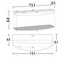 Juwel Acquario Vision 450 Litri LED Bianco mis. 151x61x64H cm