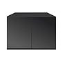 Blau Aquaristic Cubic Stand HD Core Supporto Nero con ante 122x50x80h cm